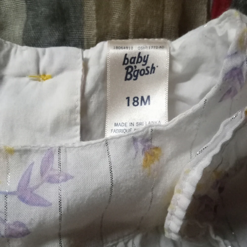 OshKosh B'gosh White Floral Kids Dress